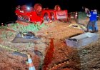 Caminhonete saí da pista,  capota  e dois jovens morrem  na PR-471