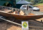BPFRON apreende embarcação, veículo e carga de cigarros contrabandeados em Santa Helena