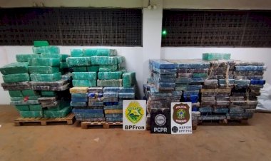 Acompanhe video da apreensão   de quase 5 toneladas de drogas em Santa Hela Ontem