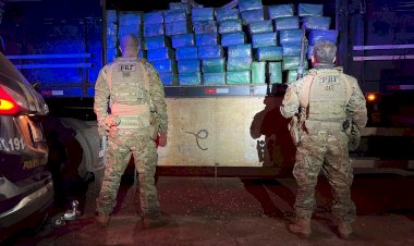 PRF apreende 1,5 tonelada de maconha em caminhão em Assis Chateaubriand