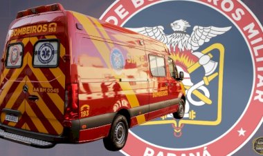 Acidente entre moto Biz e caminhonete é o primeiro registrado de transito da semana em Marechal Cândido Rondon