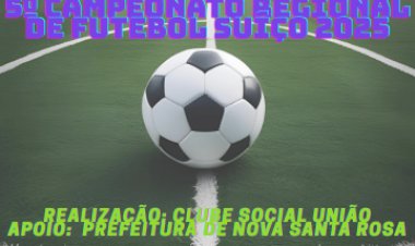 5º Campeonato Regional de Futebol Suíço 2025 começa nesta terça-feira com três confrontos em Alto Santa Fé