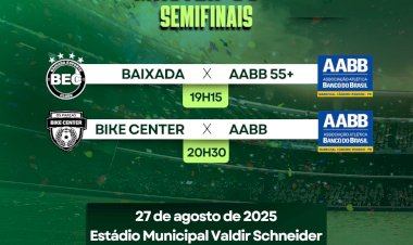 Semifinais do Municipal de Futebol Suíço Máster definem finalistas nesta quarta-feira (27)