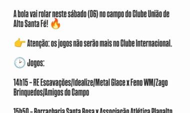 Local dos jogos pelo municipal de Nova Santa Rosa