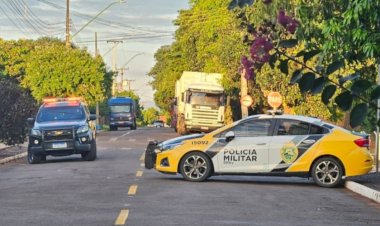 Polícias deflagram operação conjunta em Palotina com apoio de helicóptero