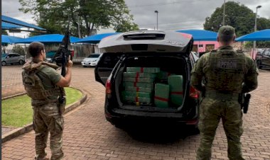 BPFRON e NEPOM apreendem 1,2 tonelada de maconha em Mercedes