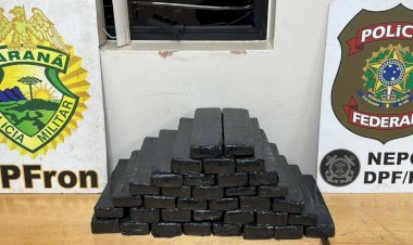 BPFRON prende mulher com quase 23 kg de maconha em mala de ônibus na região