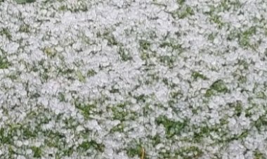Chuva de granizo atinge o interior de Toledo nesta quarta-feira (12)