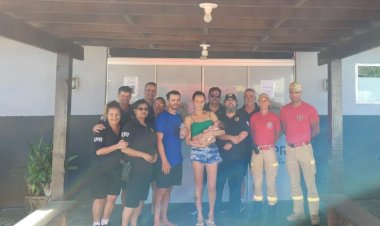 Policial civil salva bebê que estava engasgado