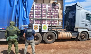 BPFRON prende contrabandista com carga milionária de cigarros eletrônicos   e alho na região