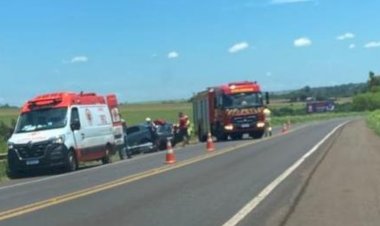 ATENÇÃO: Grave acidente é registrado na BR-163, em Guaíra, na saída para Mercedes