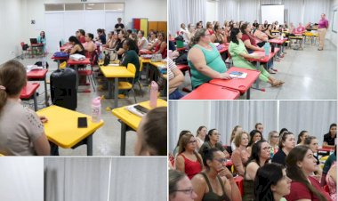 Professores da Educação Infantil recebem formação para implantação do SIM Sistema de Ensino em Nova Santa Rosa