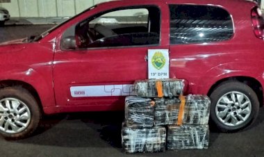 Perseguição pela BR 163 termina com apreensão de 82 quilos de maconha