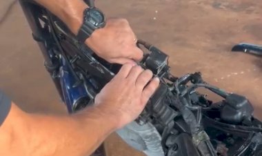 PRF prende mulher com mais de 7 kg de haxixe escondidos em moto adulterada na BR-163