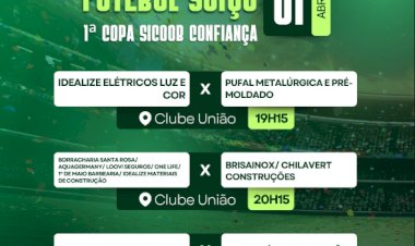 Rodada do Campeonato Municipal de Futebol Suíço movimenta Clube União nesta quarta-feira