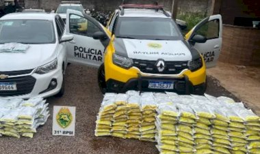 Polícia Militar apreende 302 kg de agrotóxicos contrabandeados em Terra Roxa