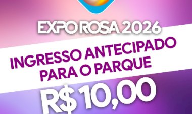 Expo Rosa 2026 terá parque de diversões com ingresso antecipado a R$ 10
