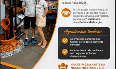 Confira quem são os sorteados  da Funilaria e Tornearia Welter que visitaram sei estande na Expo Rosa 2026