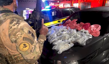 PRF apreende cocaína e haxixe escondidos em tanque de combustível no Oeste do Paraná