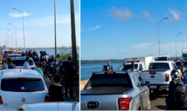 Acidente com morte é registrado na Ponte Ayrton Senna, em Guaíra, um caminhão placa de Toledo pode estar envolvido