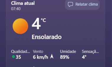 Semana começa fria e termina com chuva em Marechal Cândido Rondon e  microrregião