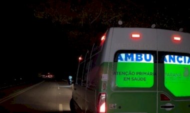 Casal de Mercedes fica ferido após queda de motocicleta na BR-163
