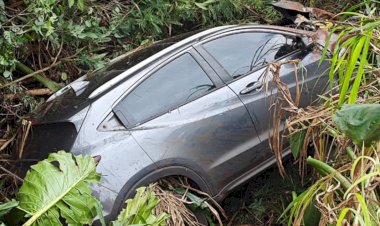 Acidente entre Corsa e HR-V deixa homem ferido na PR-239 em Quatro Pontes