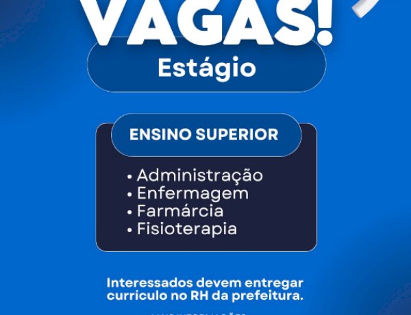 Secretaria de Saúde de Nova Santa Rosa abre vagas de estágio em diversas áreas