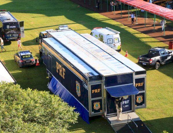 PRF realiza ações de educação para o trânsito no Show Rural Copavel 2026