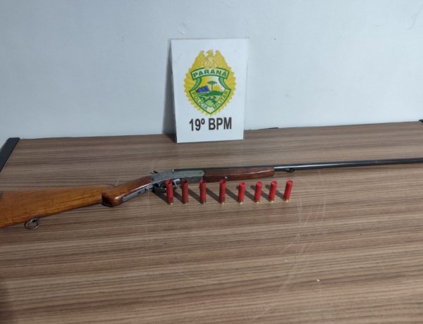 Homem é preso por porte ilegal de arma no distrito de Novo Sarandi