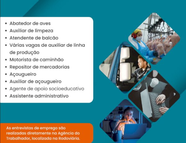 Inicie a semana empregado(a)