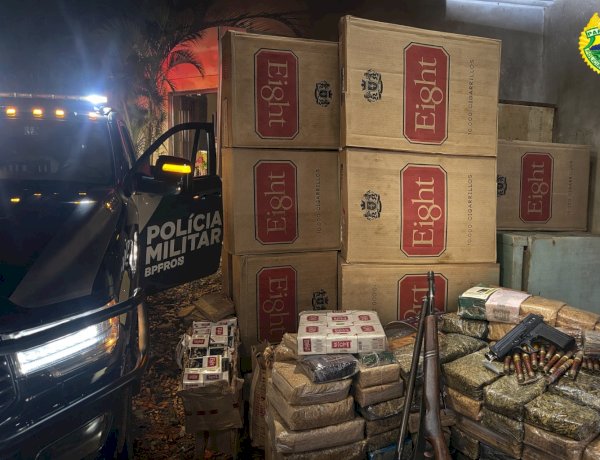 Ação integrada apreende 896 quilos de maconha e prende dois homens em Quatro Pontes