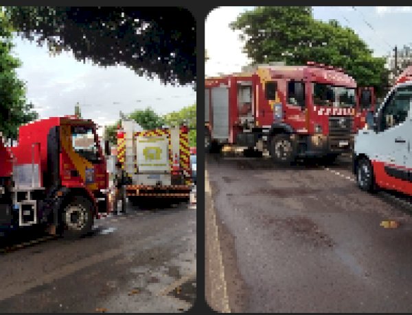 Incêndio em Marechal Rondon mobiliza bombeiros e SAMU