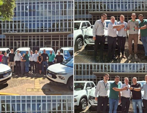 Prefeitura de Marechal Cândido Rondon recebe oito novos veículos para reforçar a frota