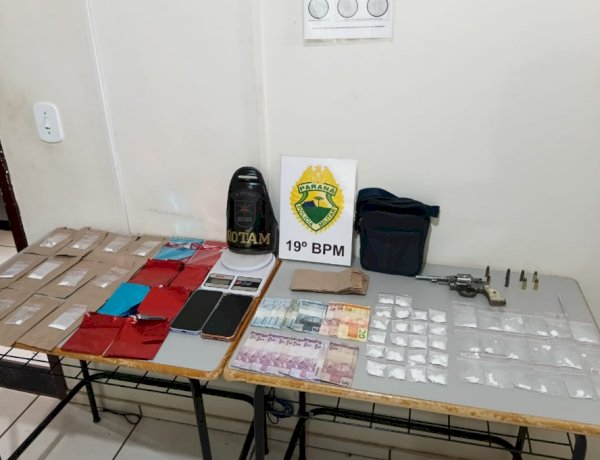 Homem é preso por tráfico de drogas e posse ilegal de arma em Toledo