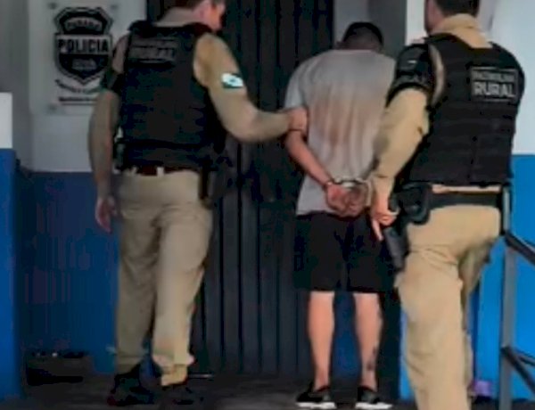 Homem com mandado por furto é preso pela Patrulha Rural em Marechal Rondon