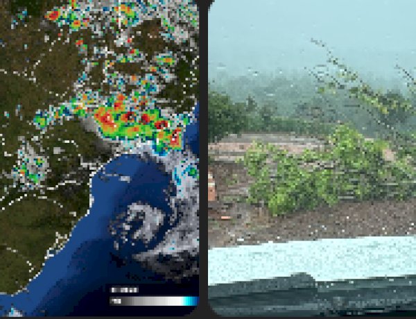 Ciclone extratropical provoca chuvas localizadas, granizo e ventos fortes  em São Pedro do Iguaçu