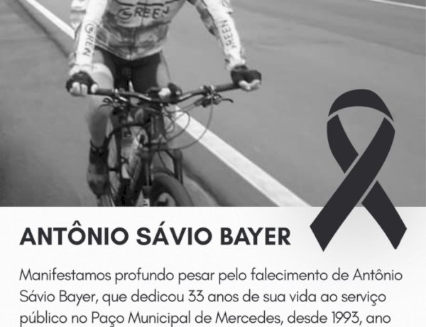 Prefeitura de Mercedes lamenta morte de servidor com 33 anos de atuação