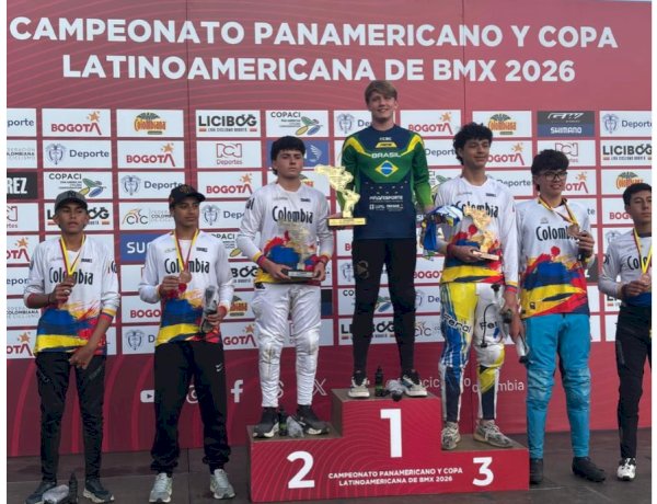 Luis Pereira conquista três pódios em competições de BMX na Colômbia