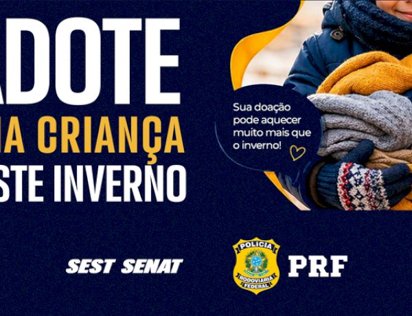 PRF lança campanha de arrecadação de roupas de inverno para crianças no Paraná