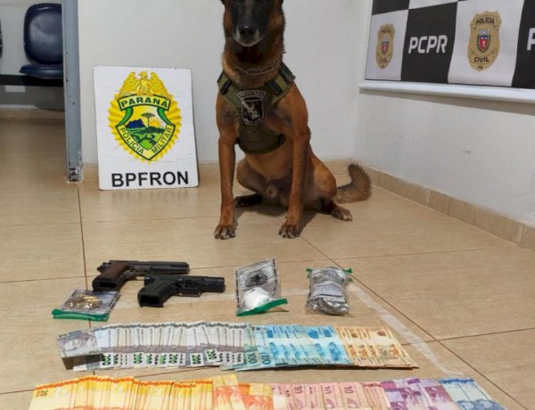 BPFRON apreende drogas, arma e munições durante abordagem em Marechal Rondon