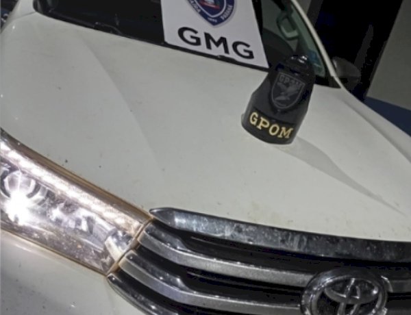 Guarda Municipal recupera Hilux furtada após perseguição em Guaíra