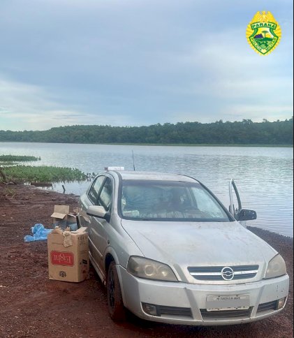 BPFRON e Polícia Federal apreendem veículo com cigarros contrabandeados em Oliveira Castro