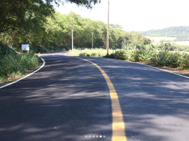 Asfaltamento e sinalização são concluídos nas Linhas Bandeirantes e Concórdia