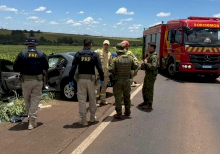 Vítimas de grave acidente na BR-163 são transferidas para hospitais de Toledo e Cascavel