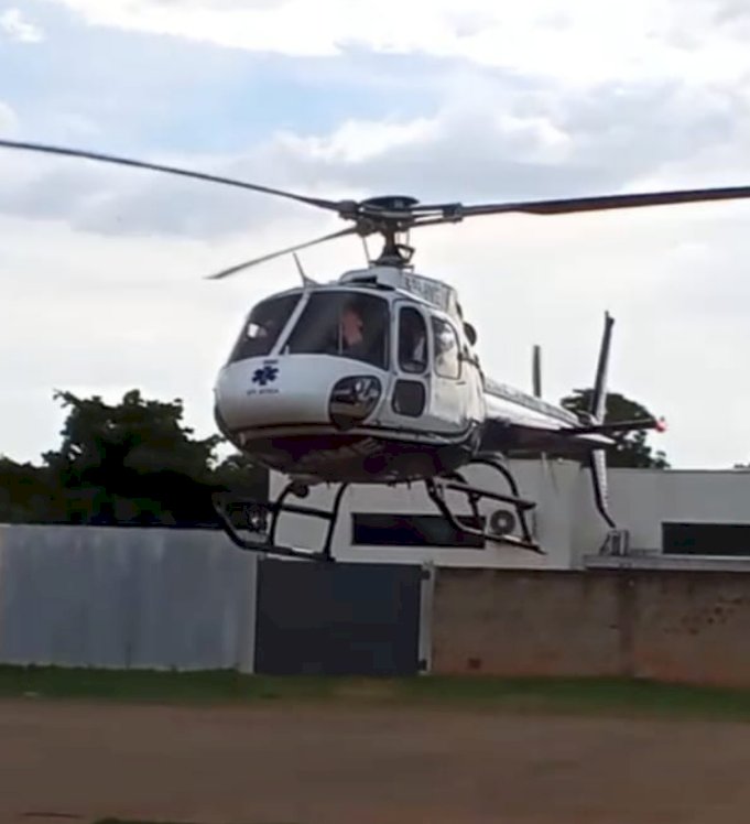 CONSAMU Aéreo realiza transferência de paciente de Terra Roxa para hospital de maior complexidade