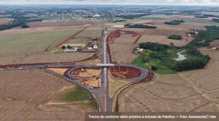 Trânsito no contorno viário de Palotina será interrompido para conclusão das obras