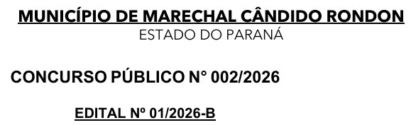 Prefeitura de Marechal Rondon abre inscrições para concurso público com salários de até R$ 31 mil