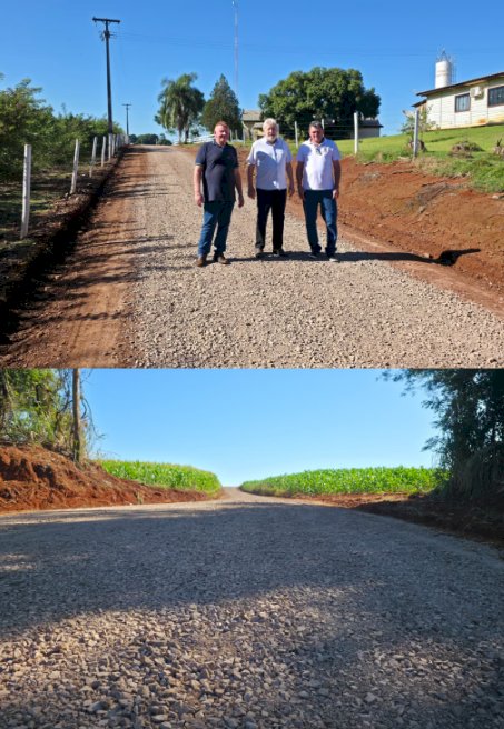 Prefeitura realiza melhorias em estradas rurais de Nova Santa Rosa