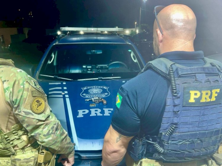 PRF liberta homem sequestrado e prende dupla armada em Cascavel (PR)